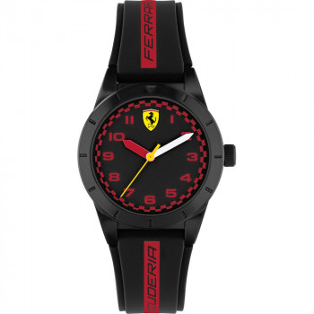 Ferrari® Analogique 'Red Rev' Enfant's Regarder 0860017