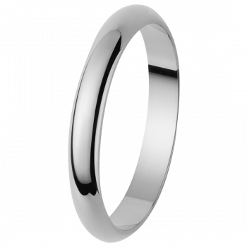 Orphelia®  Mixte Or blanc 9C Wedding ring - Argent OR110/25/NY/50