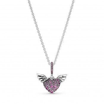 Pandora® 'Angel Wings' Femmes Argent Collier avec pendentif - Argent 398505C02-45