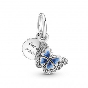 Pandora® 'Blue Butterfly' Femmes Argent Charm - Argent 790757C01