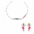 Orphelia® 'Oviva' Enfant Argent Set: Bracelet + boucle d'oreille - Argent SET-7137
