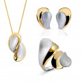Orphelia® 'Ameliana' Femmes Argent Set: Necklace + Earrings + Ring - argent/or SET-7508