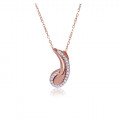 Orphelia® 'Tilou' Femmes Argent Collier avec pendentif - Rosé ZH-7441